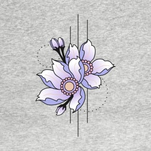 Lotus Flower Yoga Symbol Color Tattoo Aestetics 11 T-Shirt